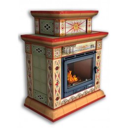 Каминная облицовка КимрПечь Билибин пристенная двухъярусная Лето